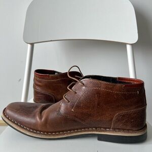 Steve Madden Brown Leather Chukka Boots
